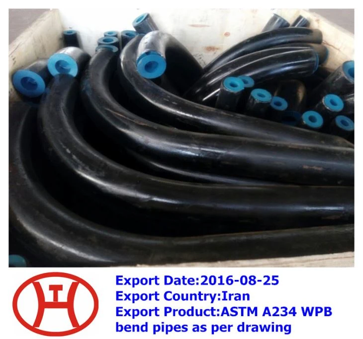 ASTM A 234 Rury zginane WPB zgodnie z rysunkiem