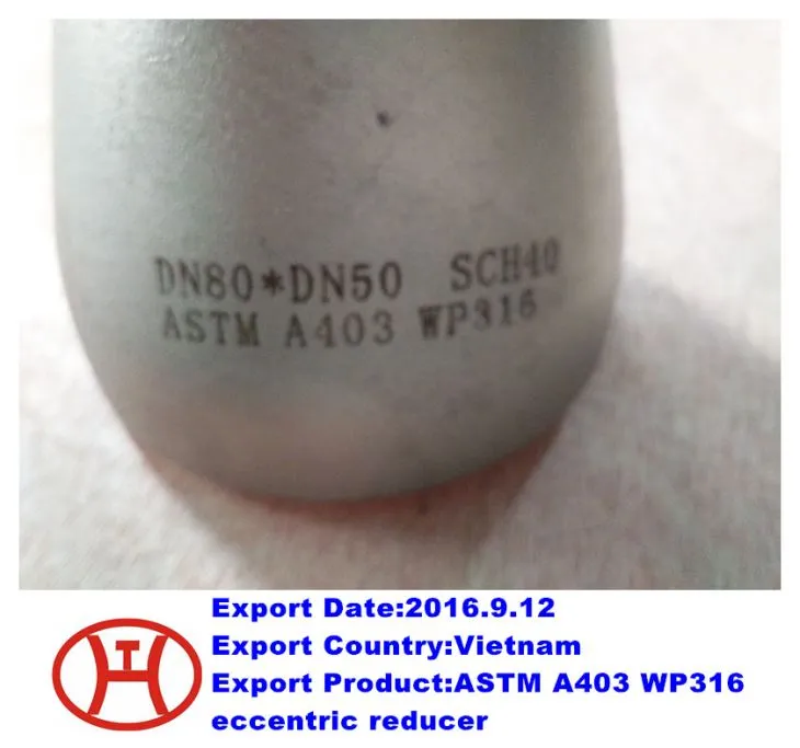 ASTM A 403  WP 316  ekscentryczny reduktor