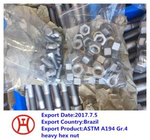 ASTM A 194  Gr. 4  Ciężka nakrętka sześciokątna