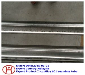 Rura bezszwowa Inco.Alloy 601